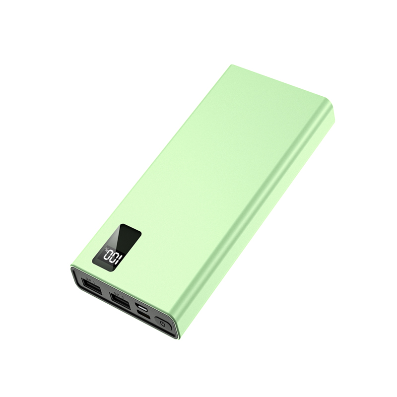 10000 мАч Power Bank PD Быстрая зарядка 3 порта 24 Вт Выход 2-полосная Быстрая зарядка со светодиодным экраном 2USB A + 1USB C полимерный аккумулятор супер тонкий