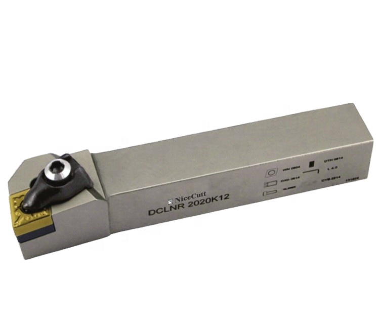 Nicecutt резец для наружной обточки DCLNR2020K12 + 2 шт. CNMG120404-NL-NN9115 для цветных матеал