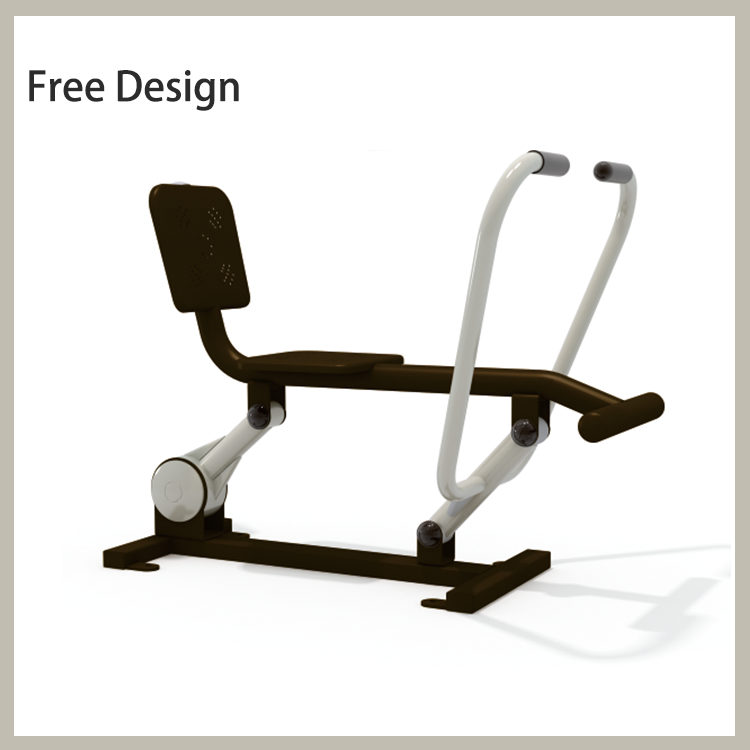 Adult fitness exercise machine with limit position rowing machine and children's outdoor fitness equipment