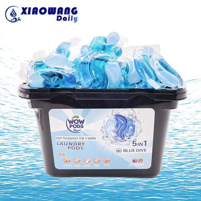 Hot Selling 2024 Capsules Laundry Detergent Beads Soap Scent Nature Pods 5 in 1 Washing Detergent Pods