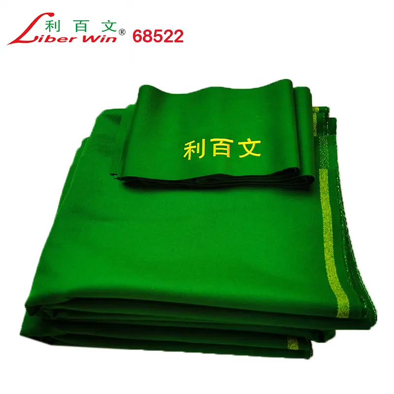 Manufacture supply Liberwin 68522 pool snooker table felt napped cloth for good club and player practice use cloth