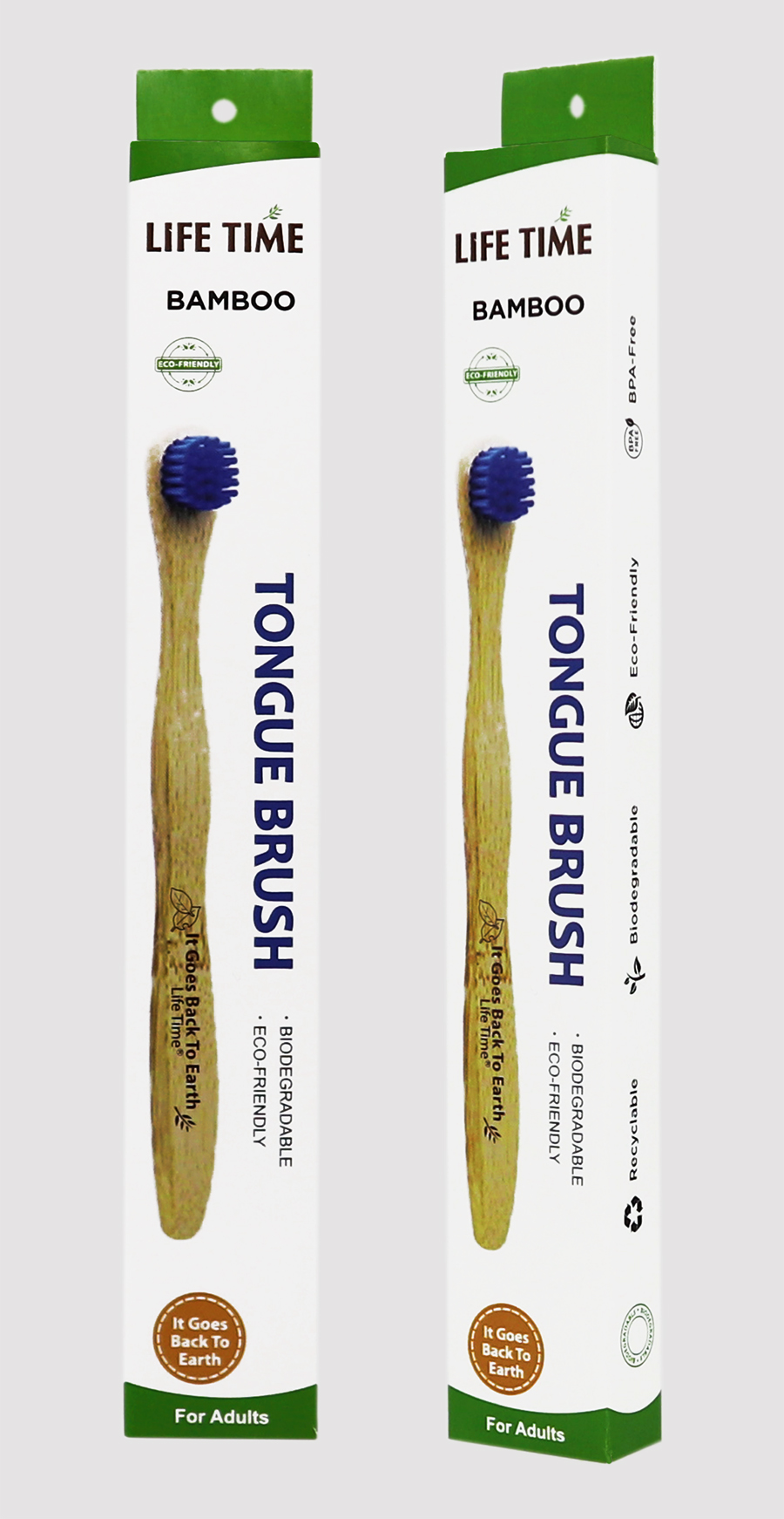 bamboo tongue cleaner with soft bristle