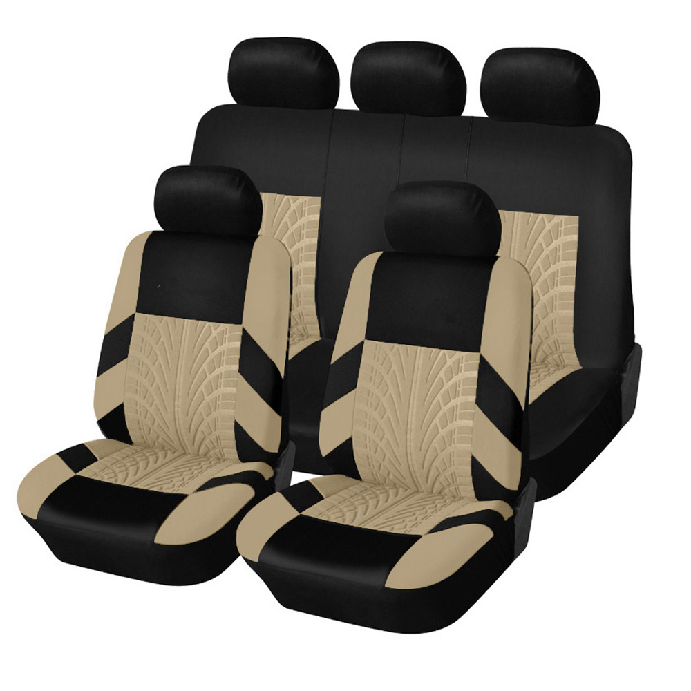 Universal Polyester Amazon Lazada Shopee hot sale 1/2/5/7 Seats Optional One-stop Shop For Car Interiors Car Seat Cover