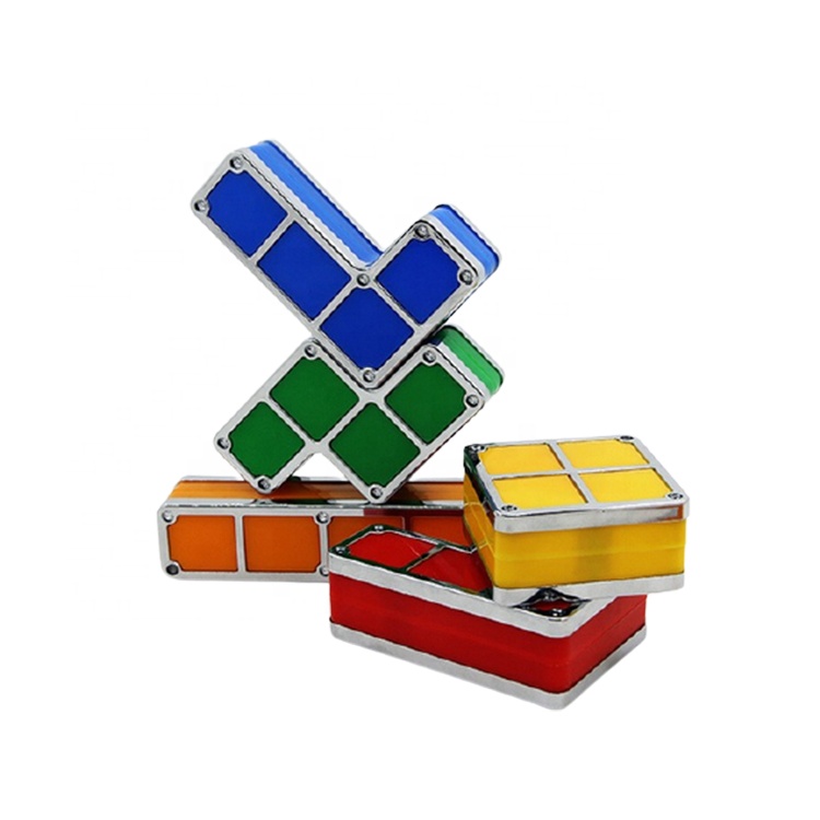 Сенсорное соединение DIY креативный блок украшение лампа T-etris Штабелируемый светодиодный ночник