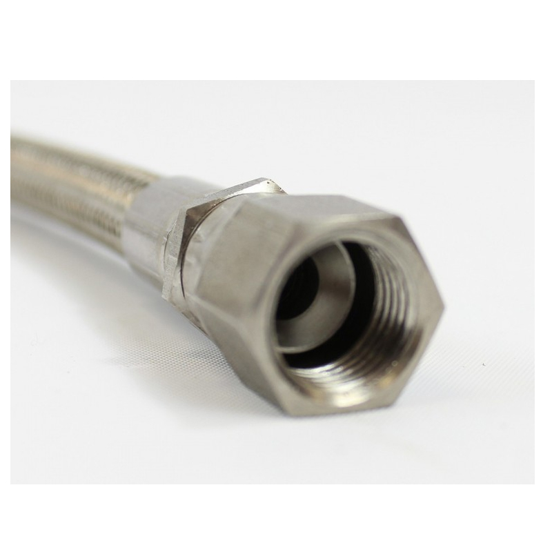 Плетеный шланг высокого давления из нержавеющей стали JIC PTFE 1/4 дюйма для химической водопроводки
