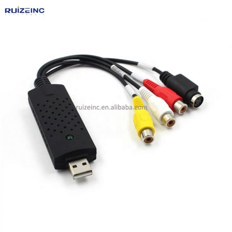 Преобразователь USB 2,0 VHS в DVD аналоговый видео в цифровой формат аудио видео DVD VHS карта записи качественный адаптер для ПК
