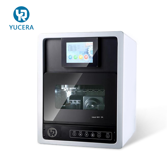 YUCERA 4-осевой 5-осевой CAD CAM изготовление зубных протезов фрезерный станок циркония диоксид циркония блоков из оргстекла ПММА воск со стеклокерамическим электродом стоматологическое лабораторное оборудование