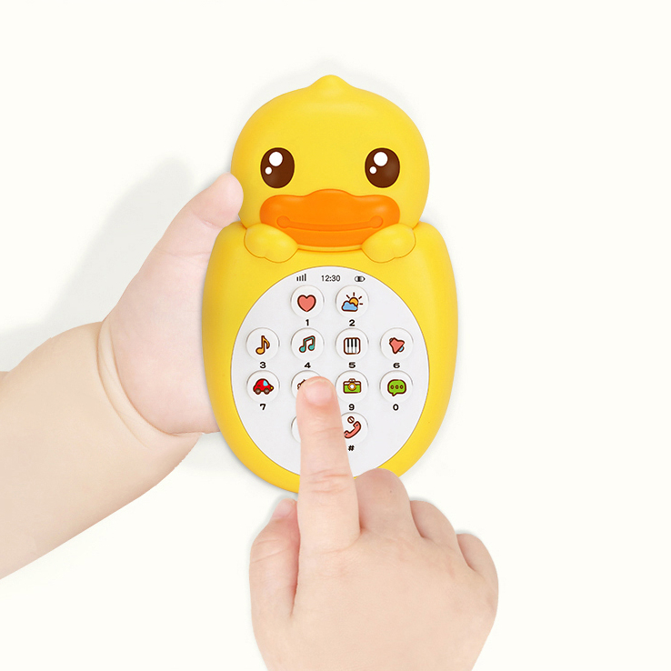 Little Yyellow Baby Music Early Education Smart Phone Children's Toy, Safety Child Games Baby Phone Toy