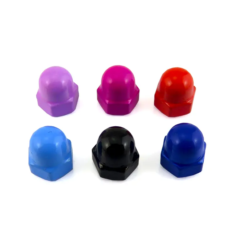 Colorful M4 Decorative Hex Domed End Cap Nut