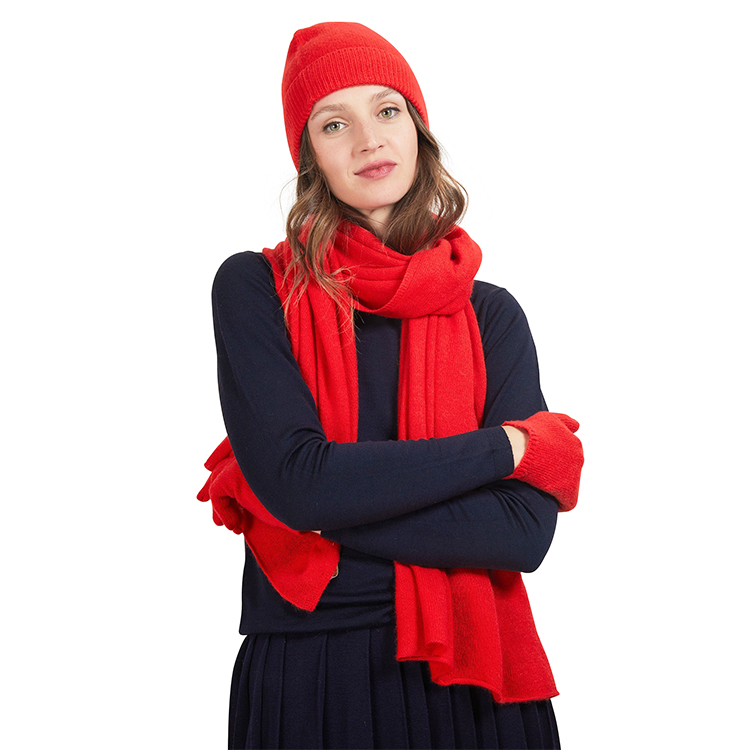Custom Basic Style Warm Adults Women Solid Color 100% Pure Womens Cashmere Gloves