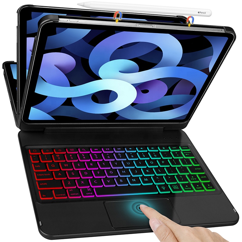 2021 тренд 180 градусов вращающийся Тонкий чехол для планшета для iPad Pro аксессуары 11 дюймов карандаш держатель беспроводной BT чехол для клавиатуры