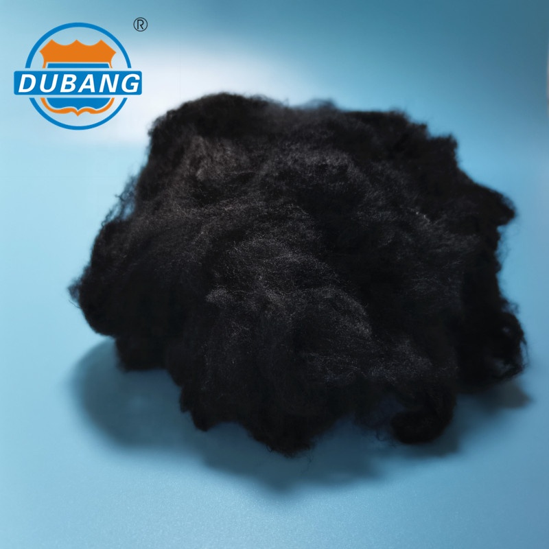 Черное волокно Nylon66 1.5D * 38 мм для спиннинга/нетканого полотна