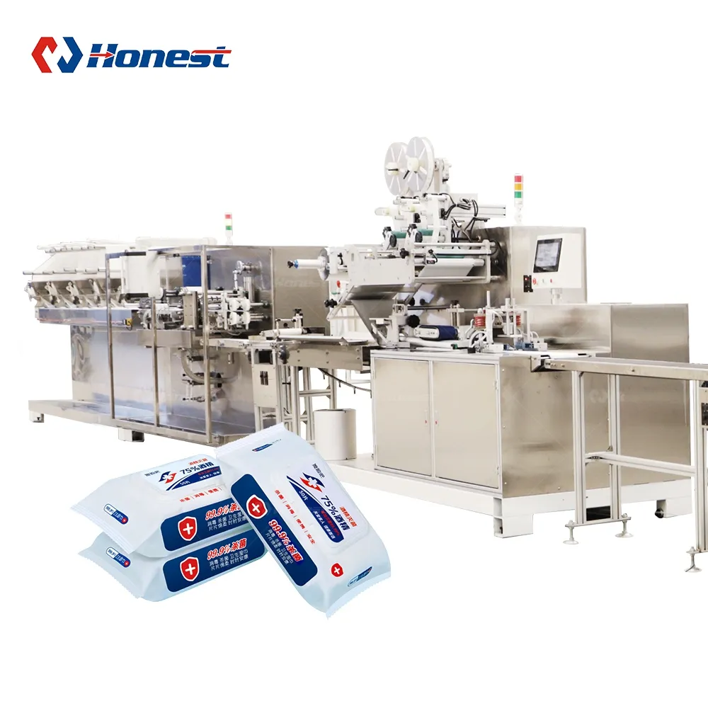 Full Automatic Wet Wipes Machine Baby Wet Tissue Making Machine Production Line