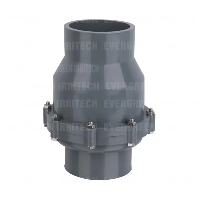 9702-2 1/2-4inch plastic union non return valve swing check valve