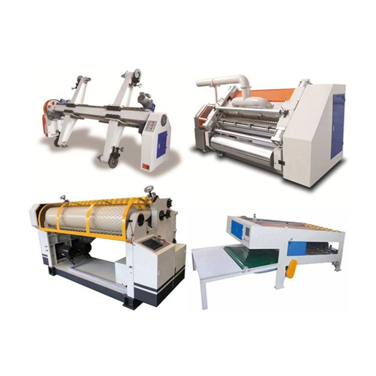 ZH-DW Small Size Double Profile Paper Single Facer Corrugated Cardboard Machine For Sale