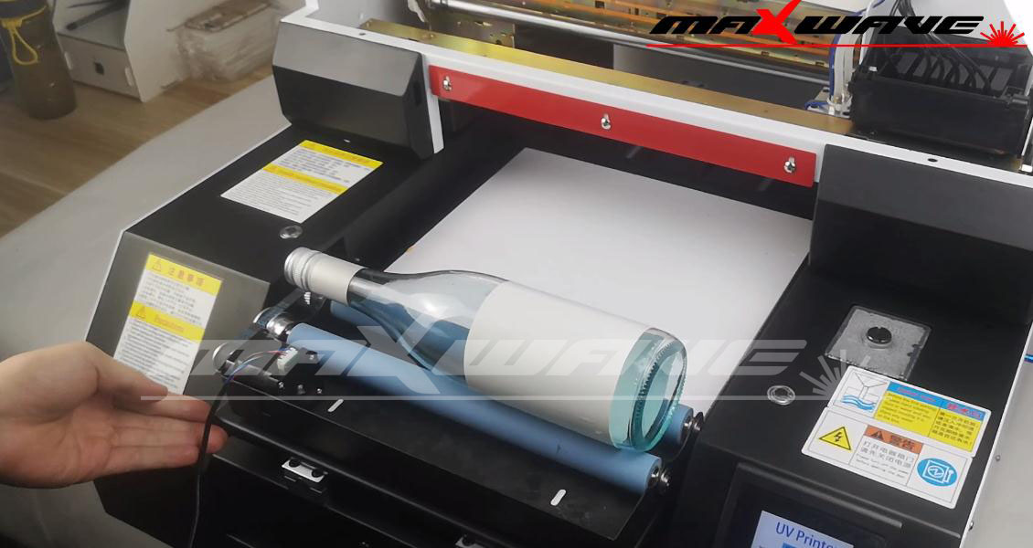 UV Printer Varnish And Inkjet Printer Double Heads UV Flatbed Printer For Mug Bottle T-shirt Printing Machine
