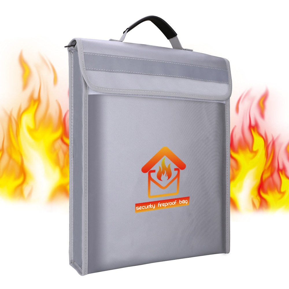 Factory customized liquid silicone handbag double-sided waterproof explosion-proof fireproof document bag