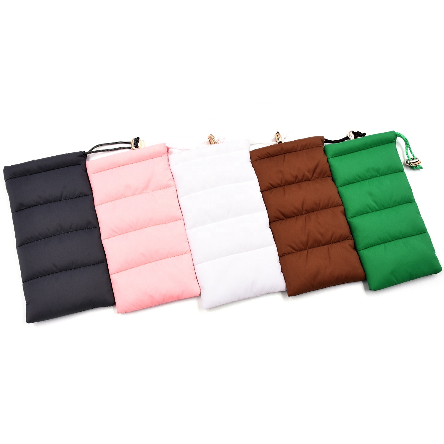 Bestpackaging Customized Down Thick Padded Glasses Storage Pouch Covers Bag Drawstring Sunglasses Bag Glasses Eyewear Pouch
