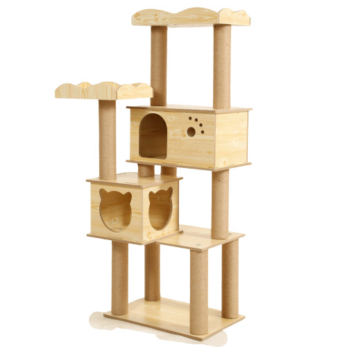 Wholesale luxury cat scratcher tree cat scratcher house tower condo