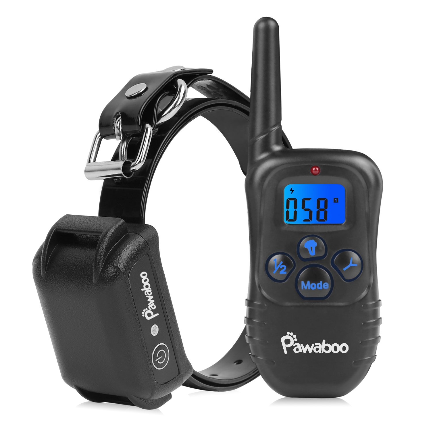Electric Dog Training Collar Shock with LCD Display and Key Button, Rechargeable Dog Smart Training Accessories