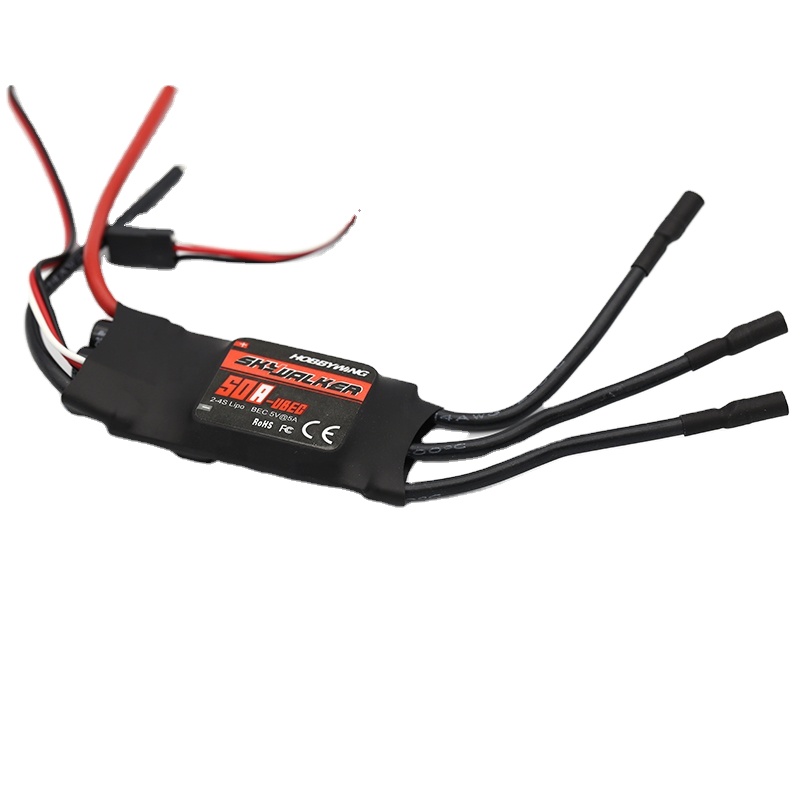 Hobbywing SkyWalker 50A бесщеточный ESC 2-3S Lipo для радиоуправляемого самолета мультикоптера радиоуправляемого самолета вертолета