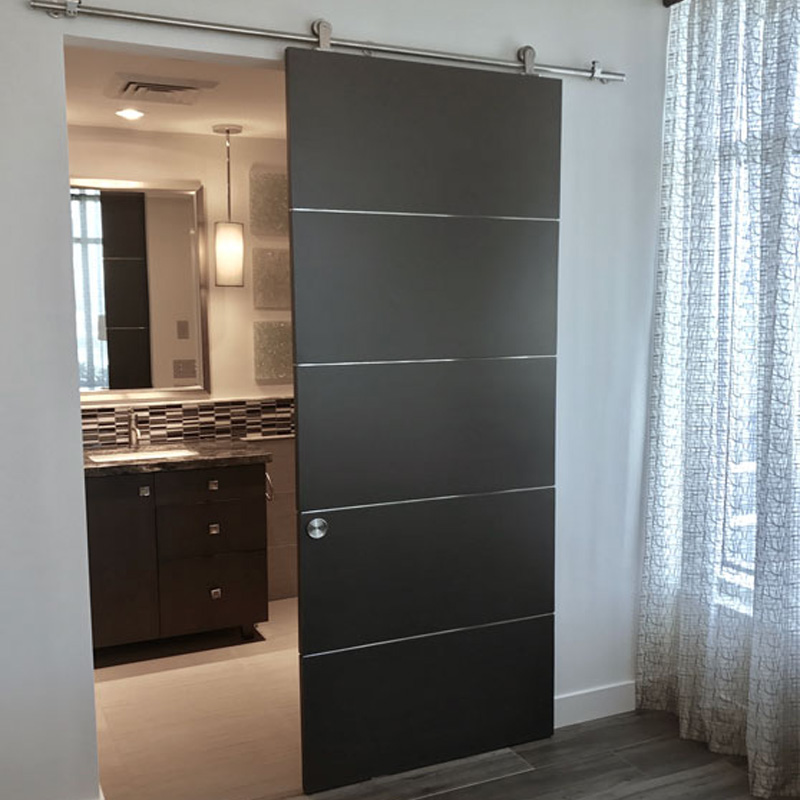 European modern interior sliding wooden barn door for bedroom contemporary sliding barn door