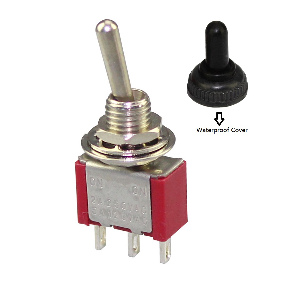 6A 125V 6 мм однополюсный 3P ВКЛ-ВЫКЛ-ВКЛ MTS-103 тумблер 3 Way