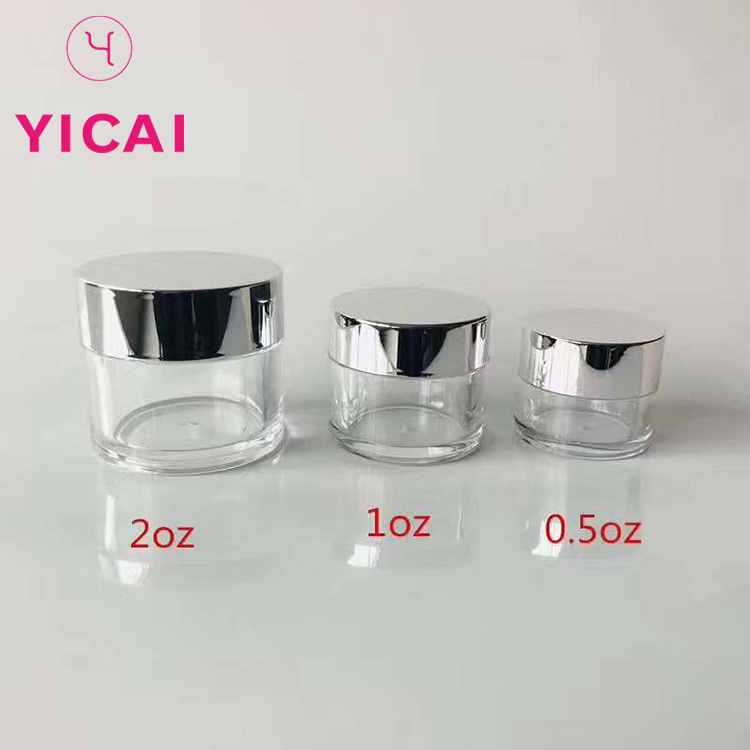 Изготовленной по индивидуальному заказу 0,5 oz 1oz 2oz небольшие косметические пластиковые ПЭТ контейнеров банки с пластмассовая винтовая крышка