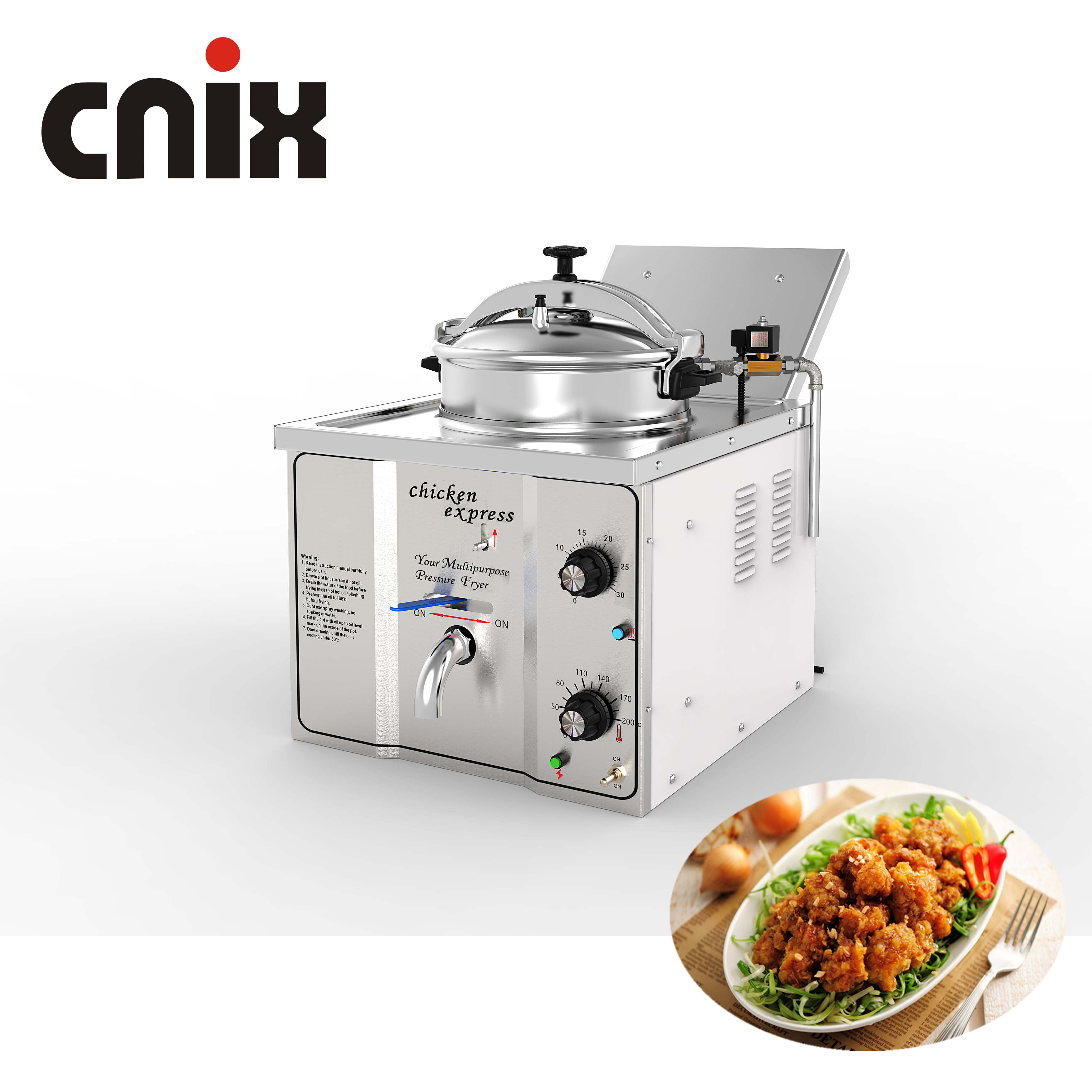 Автоматическая фритюрница CNIX MDXZ-16 henny penny, электрическая настольная фритюрница высокого давления