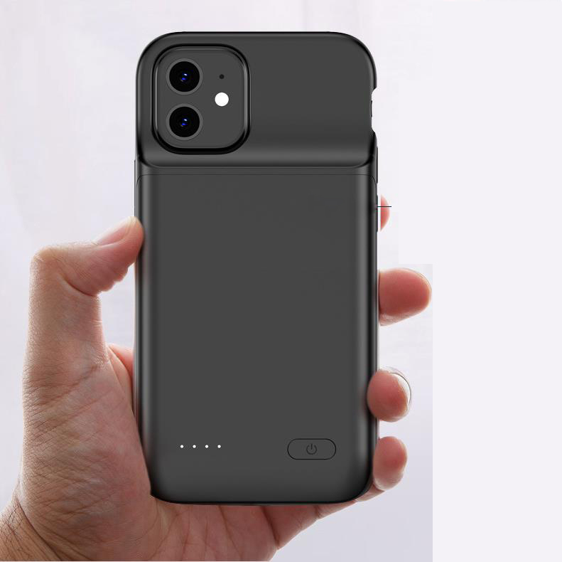 Ультратонкий внешний аккумулятор с разъемом для iPhone 12, 6,1 дюйма, 4700 мАч, чехол для аккумулятора, Беспроводная зарядка, противоударный