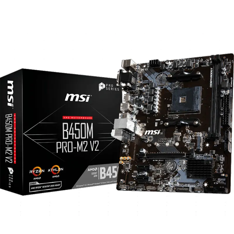 For MSI B450M PRO-M2 V2 ddr4 micro atx desktop computer gaming motherboard support cpu amd b450 Socket AM4 pc mainboard