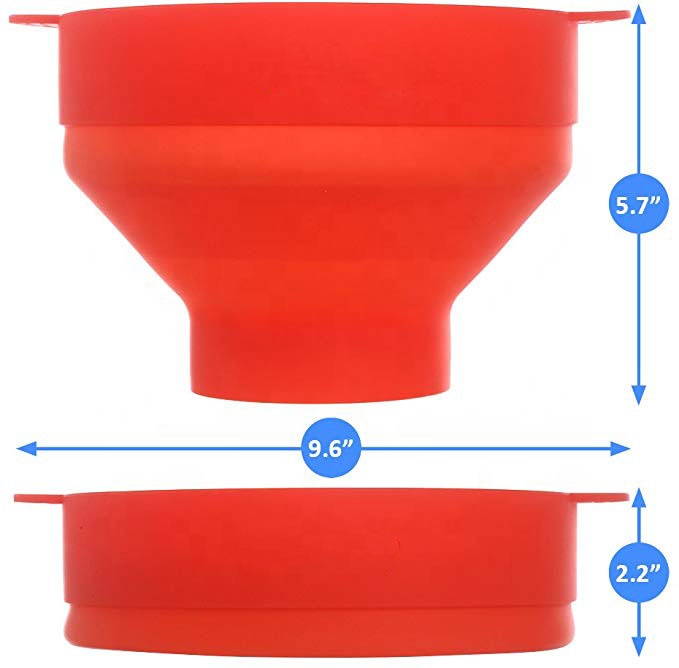 BPA Free Collapsible Microwave Silicone Popcorn Popper Maker