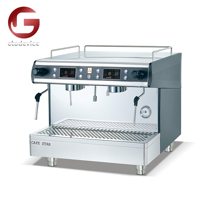 New Type Stainless Steel Electric Butto Coffee Making Machine Double Commercial Espresso Coffee Machine for France Standard
