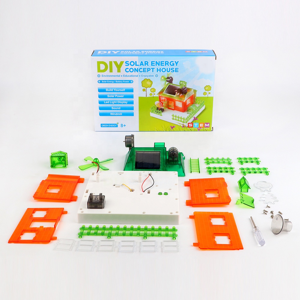 Концепция солнечной энергии дом развивающие игрушки DIY обучения науки набор создание стволовых дом игрушка для детей и подростков