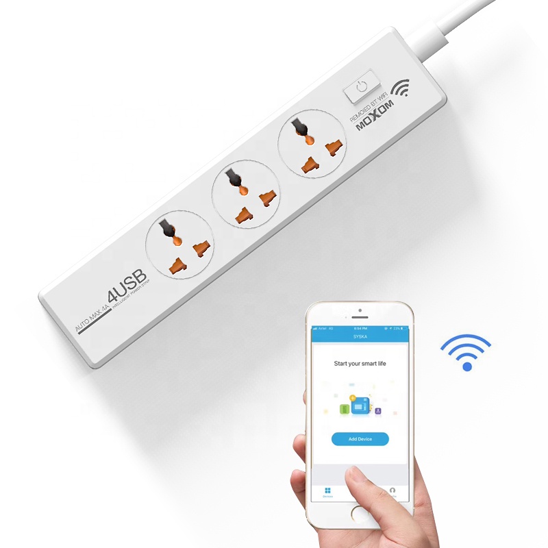 Лидер продаж на Amazon, 3 выхода, 4usb-порта, дистанционное управление через приложение, Сетевой удлинитель UK, умный Wi-Fi Разъем для дома и офиса