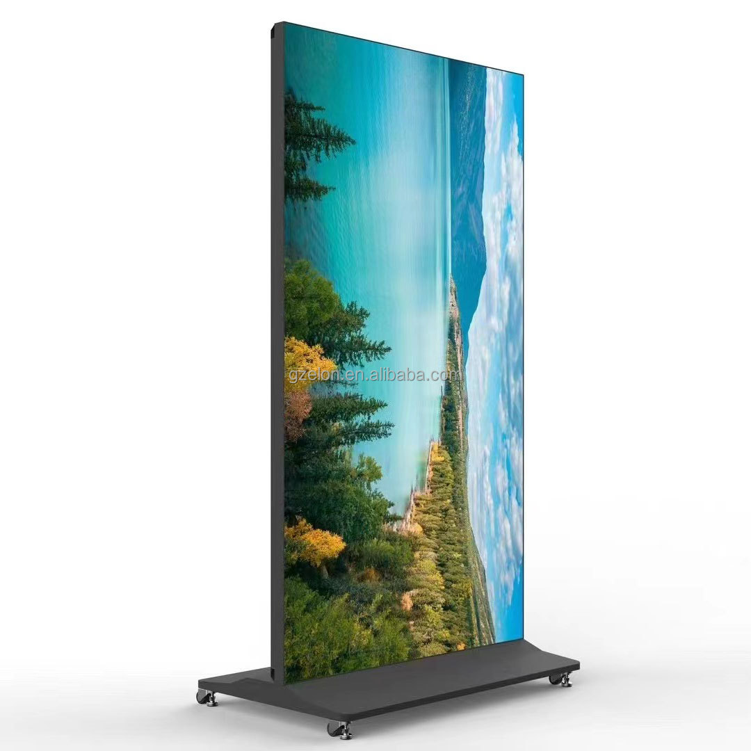 4K Full Screen Digital Signage and display Stand alone Advertising Display Standing player kiosk totem