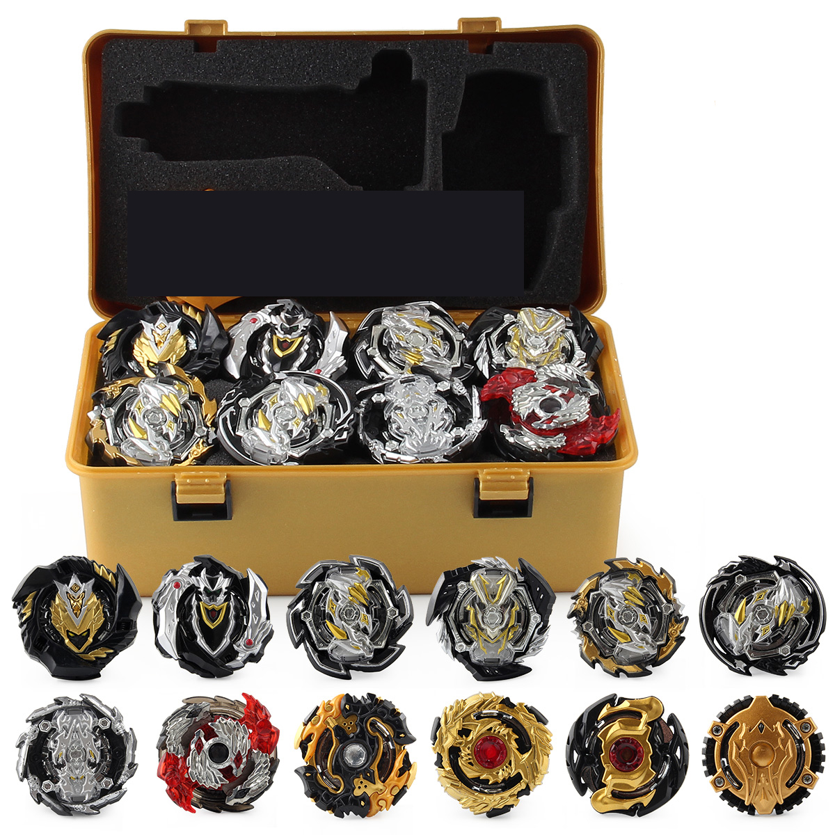 Набор гироскопов золотого цвета набор инструментов Beyblades сборка битва Bayblades боевой гироскоп пусковая установка коробка для хранения игрушек стадион Арена