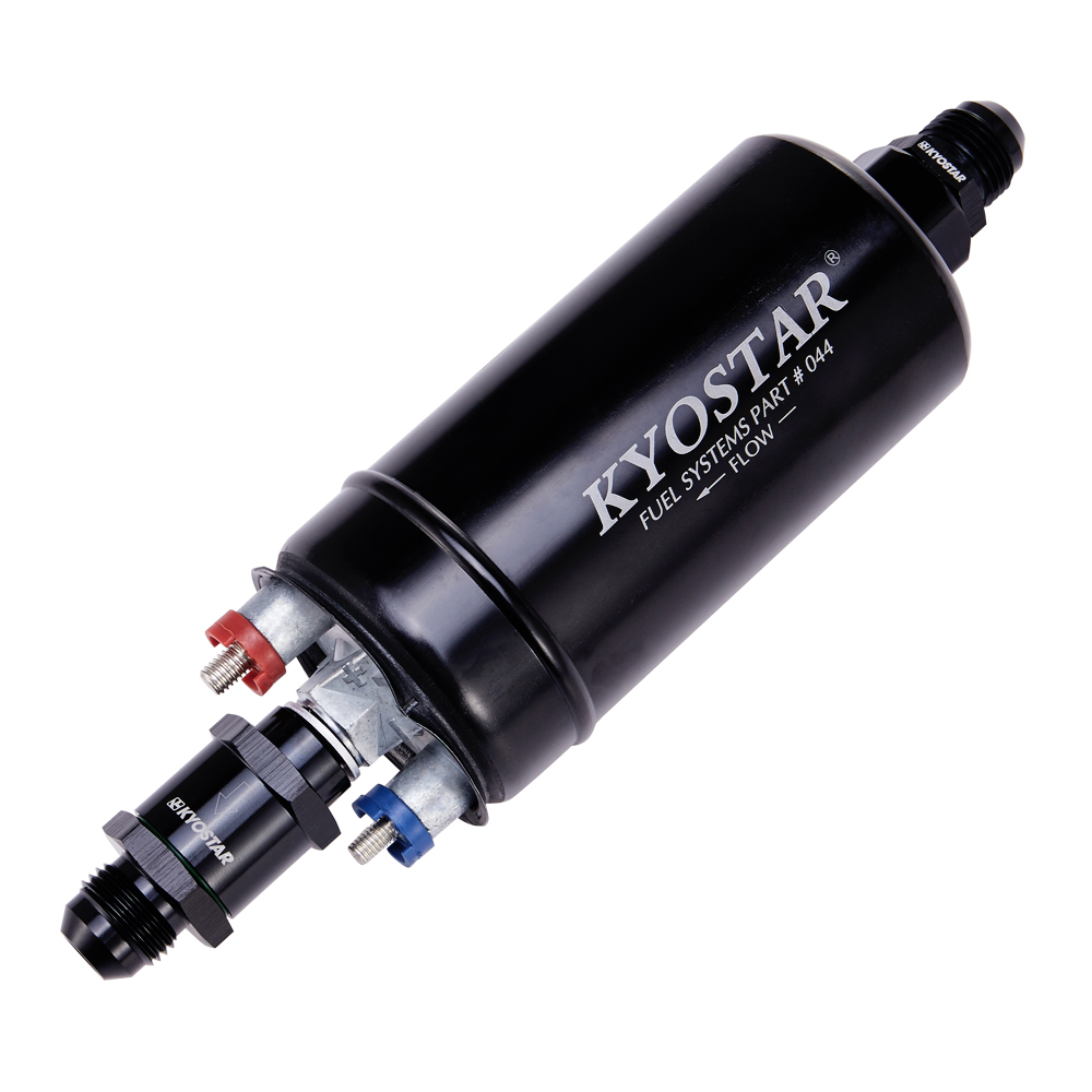 KYOSTAR High Flow 350 LPH 044 Fuel injection Pumps with AN8 One Way Check Valve M12x1.5mm to AN8