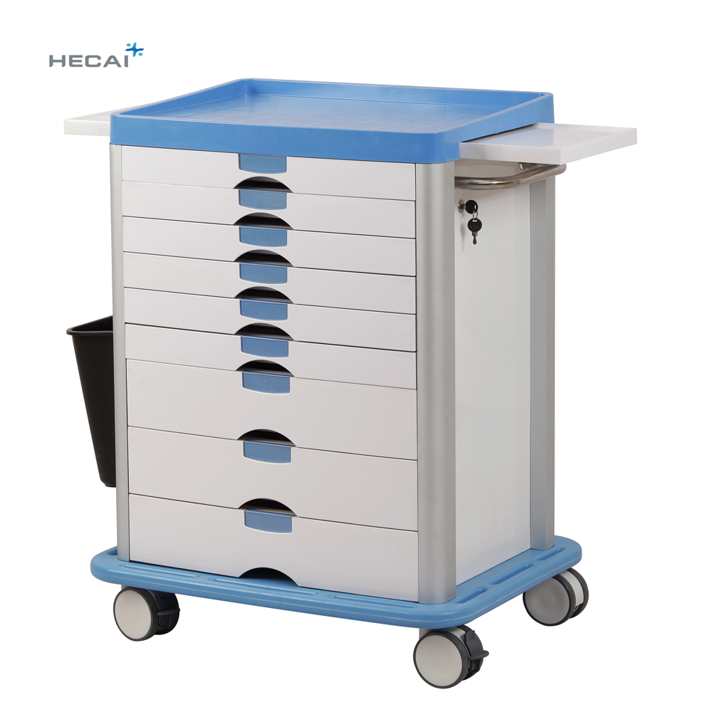 Furniture Manufacturer Direct Sales New Nurse Mobile Drug Medicine Crash Cart Medical Trolley Cart For Hospital Or Clinic
