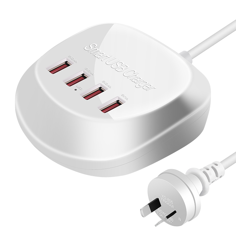 2020 поступление 4-портовый USB зарядное устройство Компактное зарядное устройство адаптер переменного тока 2,4 в быстрое зарядное устройство станция