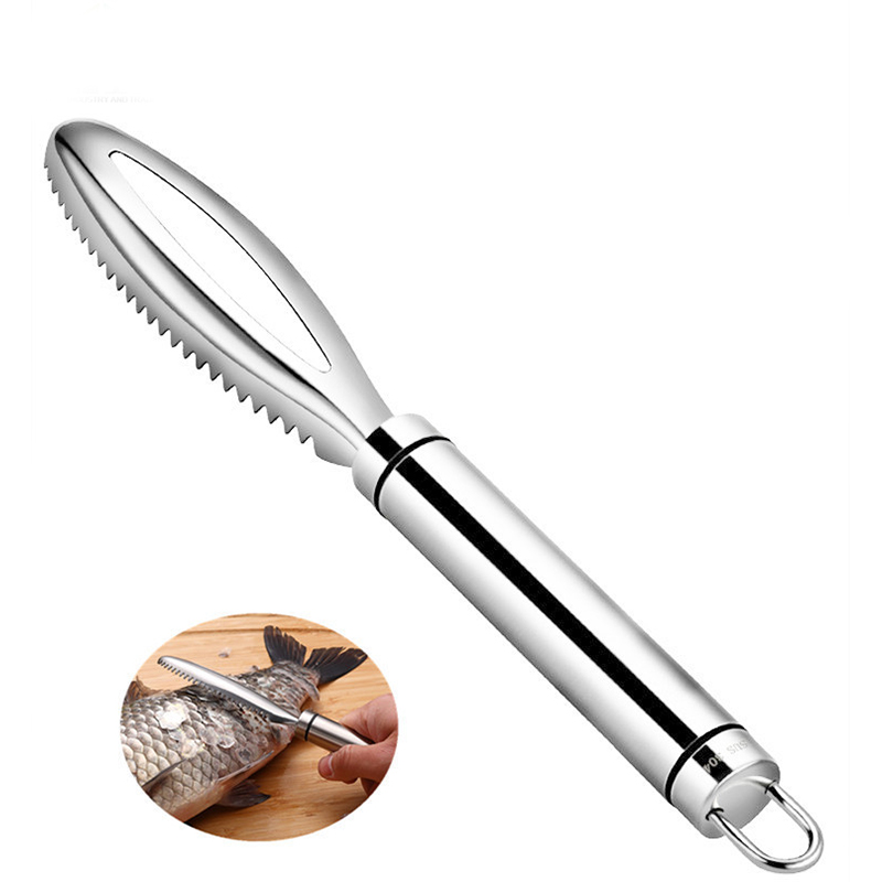 Kitchen accessorie Stainless Fish Scales Scraping Graters Cleaning Peeler Scraper Fish bone tweezers tool gadge