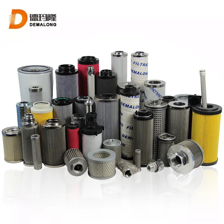 Factory outlet hydraul filter equipment oil filter element stainless steel oil hydraulic oil filter cartridge