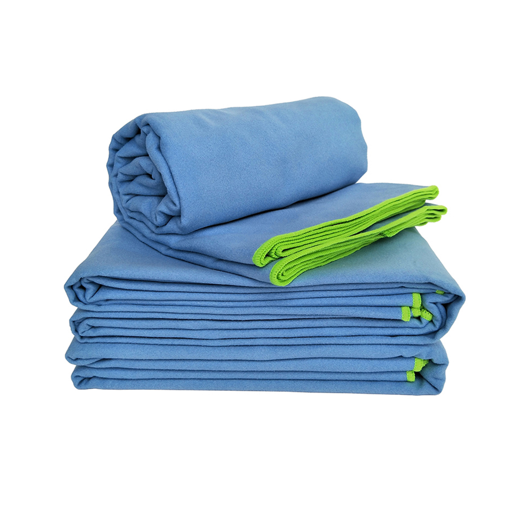 Recycled Microfiber Waffle Fabric Beach Towel Printed Custom Design Double Side