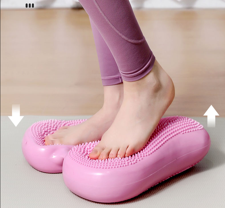 Foot Massage Aerobic Exercise Air Cushion Home Fitness Training Balance PE Inflatable Stepper