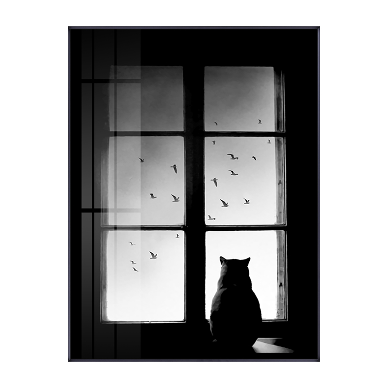 Starry Sky Poster Decoration Room Modern Night Scenery Moon Art Wall Ganging Painting