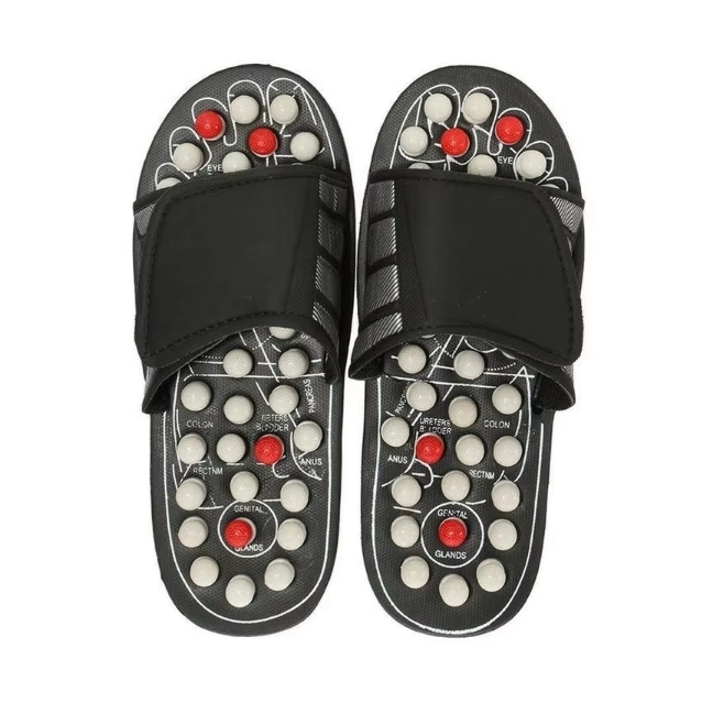 Foot Massage Slippers Acupuncture Therapy Massage Shoes For Foot Appoint Activating Reflexology Feet Sandal Vibrating Shoes