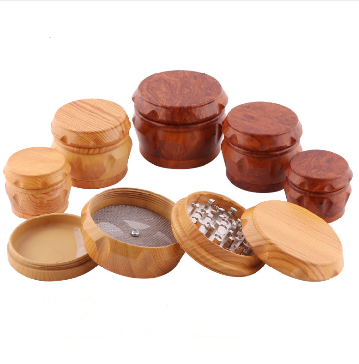 63 mm Herb Tobacco Spice Grass Grinder Smoke Grinders Drum type Jaffaite big medium small size Manual Mill Crusher