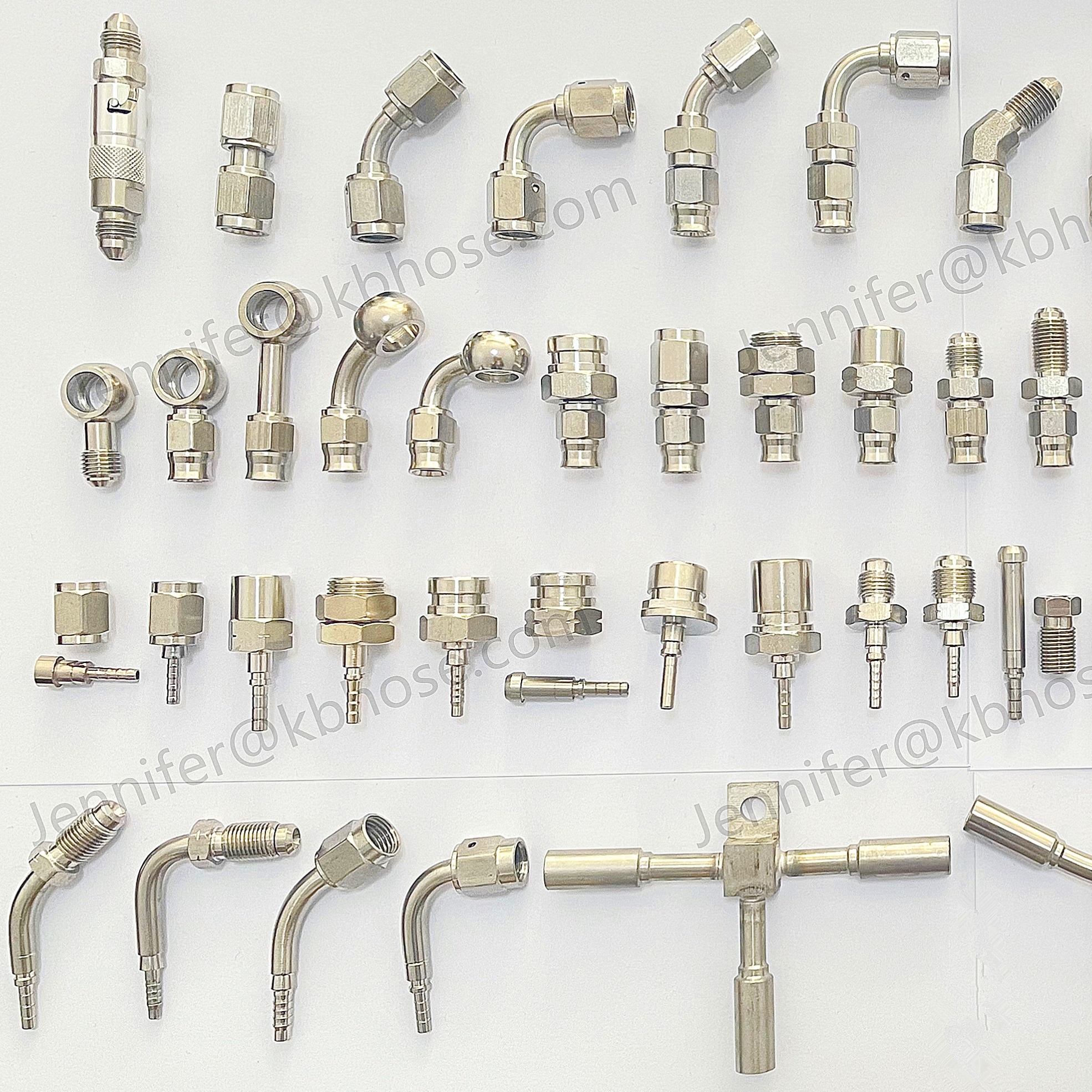 Straight 45deg 90deg -3an An3 3an An03 An-3 Ptfe Brake Line Hose Stainless Steel Female Male Banjo Crimp Swivel Fittings Adapter