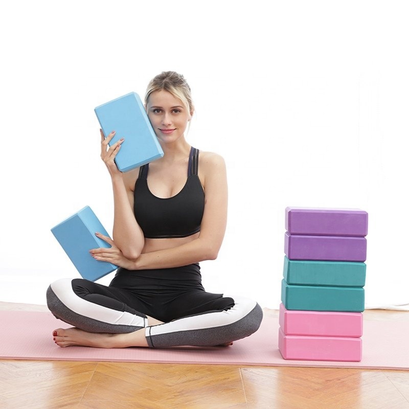 DESUN High Density Custom Yoga Brick Supportive Non-slip Soft Pilates Accessories EVA Yoga Blocks