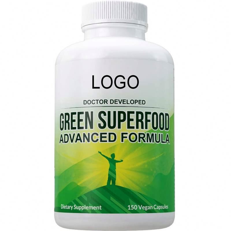 Private Label Amazing Organic Super Multivitamins Improve Immune System Greens Superfood Capsules